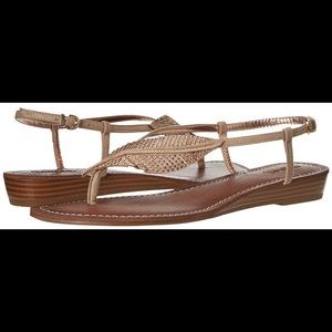 Carlos Santana Tandy sparkle leaf flat thong sandals